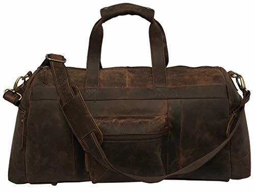 21 inch eather Duffel | Travel Overnight Weekend Leather Bag | Sports Gym Duffel for Men