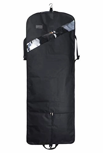 66'' Tri-fold Extra Long Dress Garment Bag, Premium & Breathable Tear-resistant Hanging Suit Cover for Travel and Storage