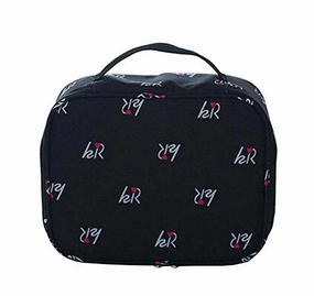 [Black] Stylish Waterproof Cosmetic Bag Toiletry Bag Makeup Case