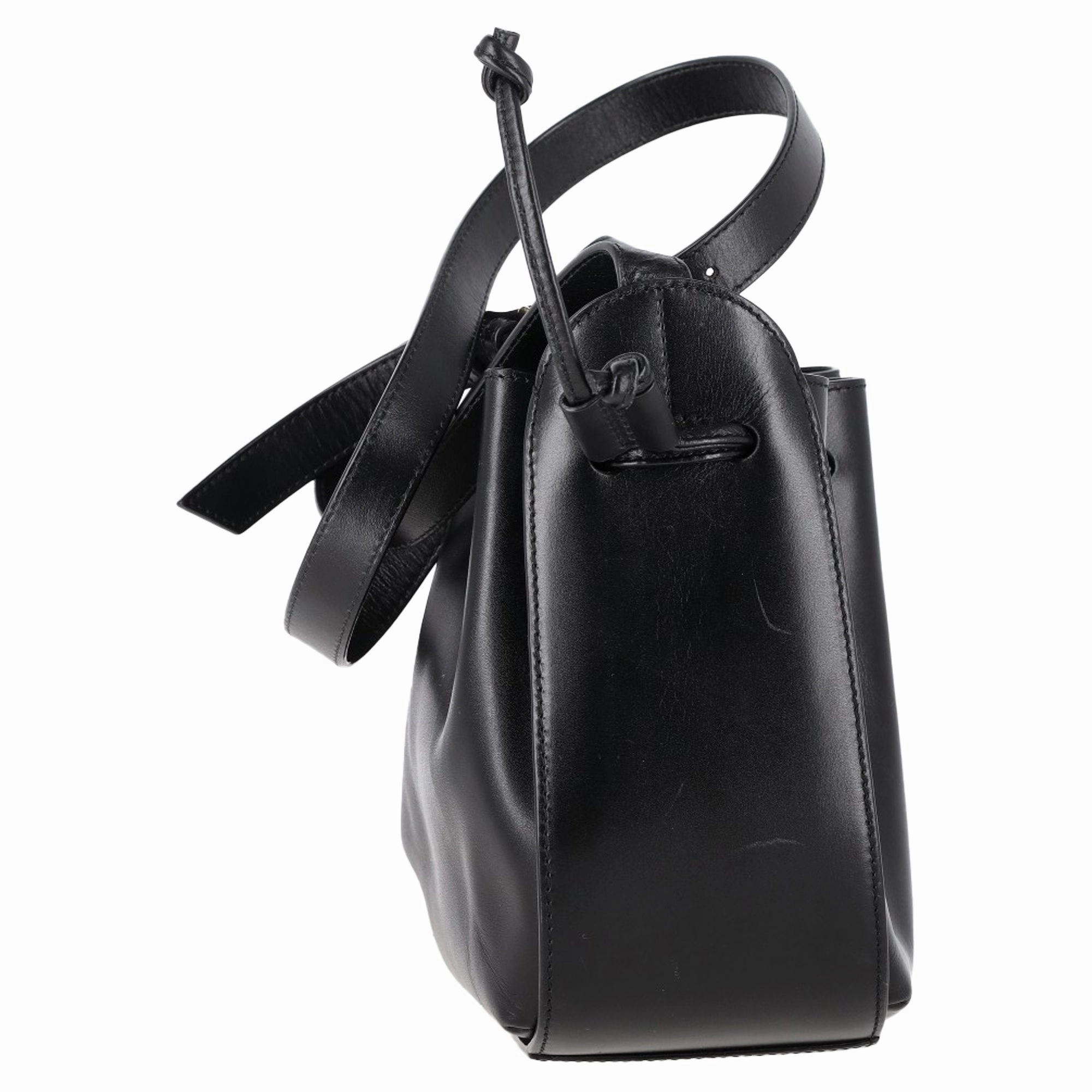 A.P.C. Small Courtney Bag in Black Leather