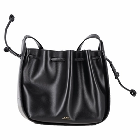 A.P.C. Small Courtney Bag in Black Leather