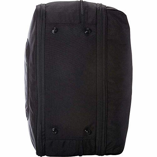A.Saks 21" Double Expandable Ballistic Nylon Soft Carry-On in Black