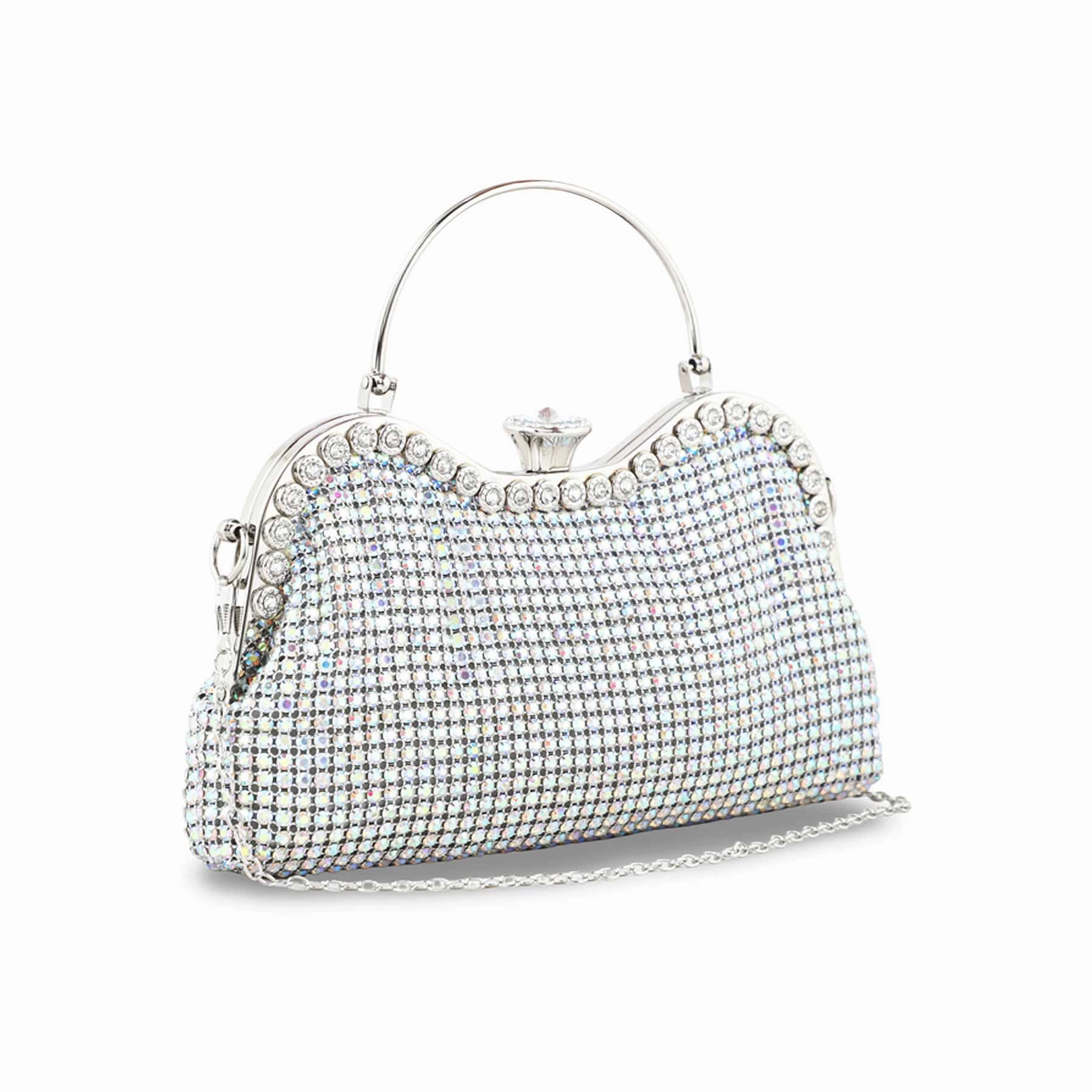 AB Silver Bridal Clutch P24300