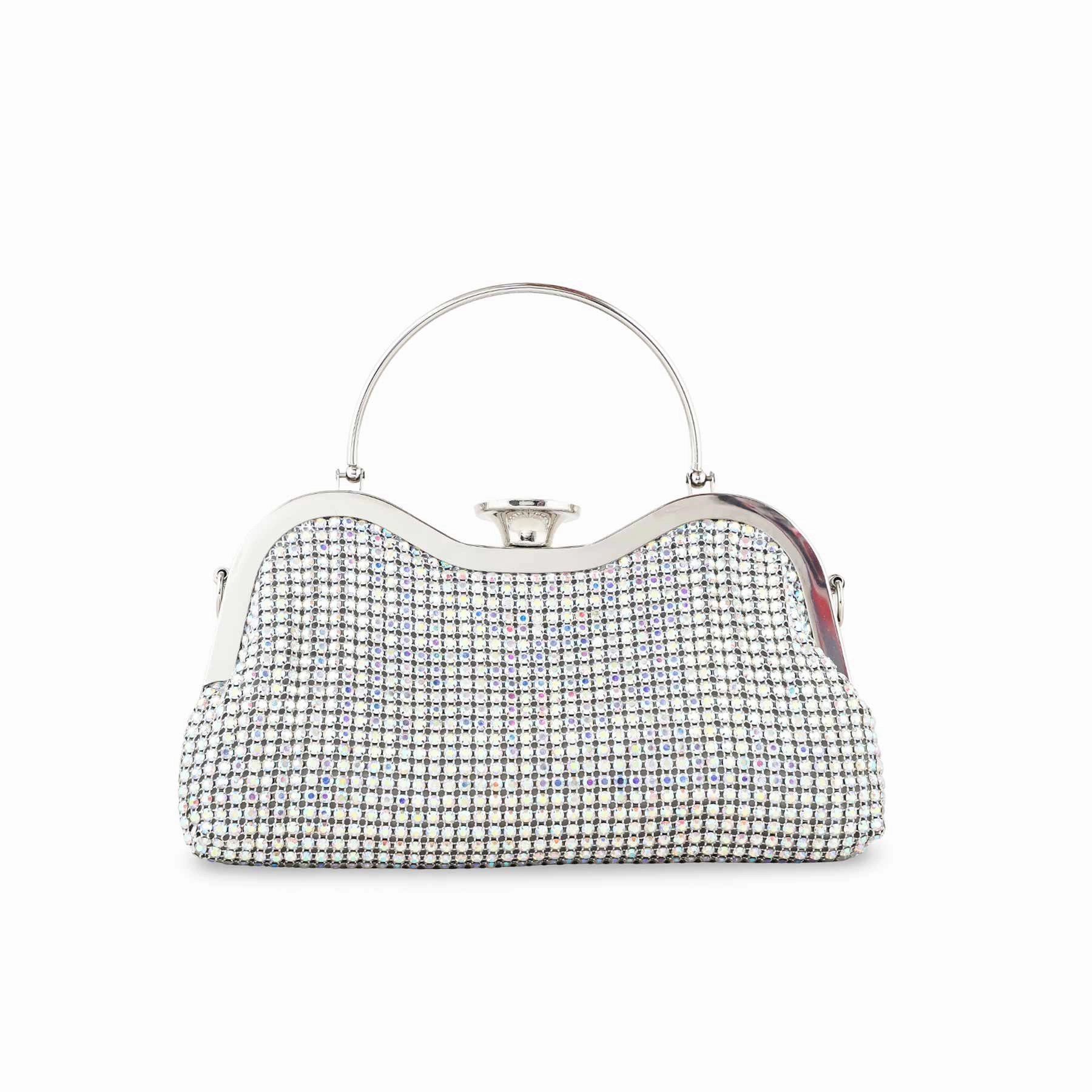 AB Silver Bridal Clutch P24302