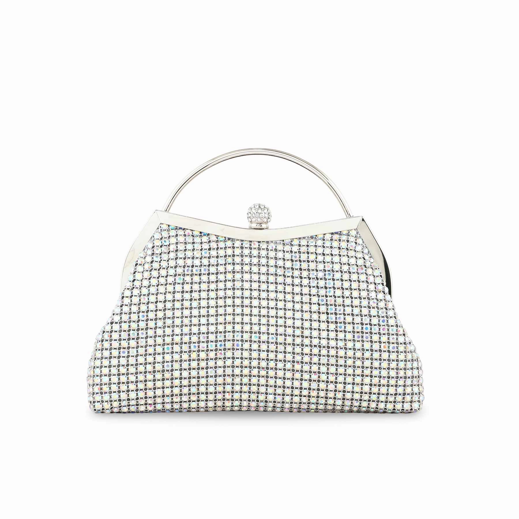 AB Silver Bridal Clutch P24306