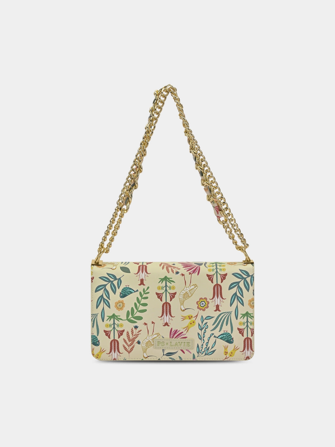 Abutilon Print Flap Sling Bag