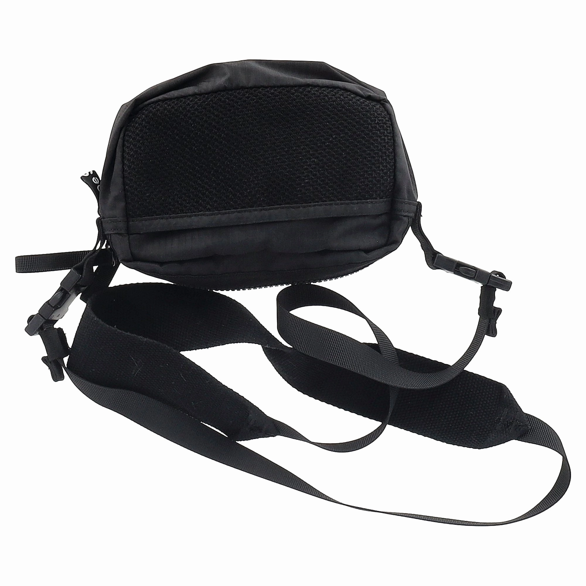 Acne Studios Akila Crossbody Face Bag in Black Nylon