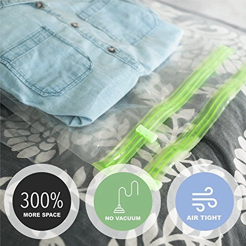 Acrodo Space Saver Packing Bags For Travel - 10-Pack Rolling Compression Bags For Clothing