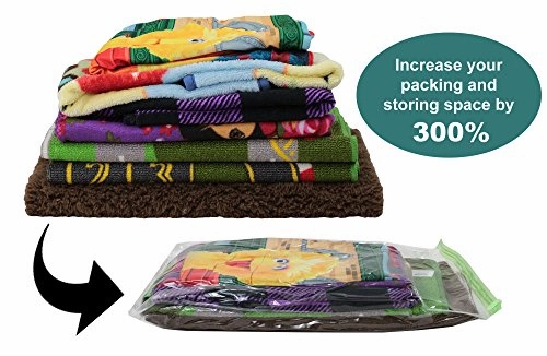 Acrodo Space Saver Packing Bags For Travel - 10-Pack Rolling Compression Bags For Clothing