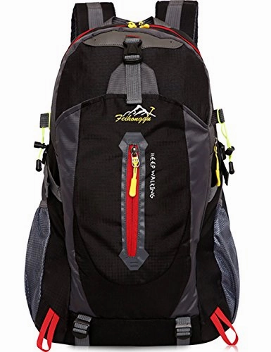 Aidonger Hiking Backpack, Travel Daypacks 14 Inch Laptop Backpack School Backpack (Black)
