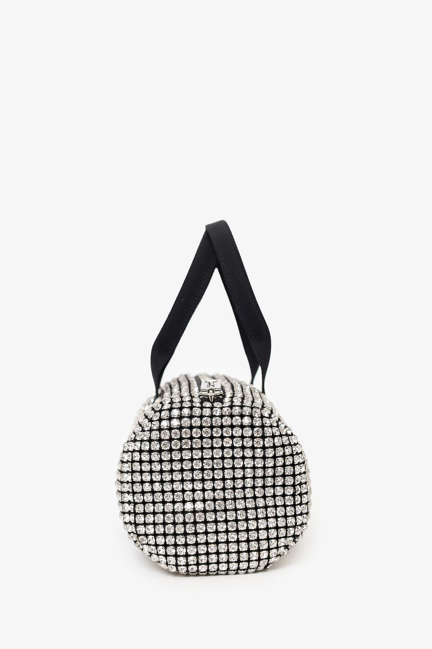 Alexander Wang Black/White Mini Cruiser Crystal Duffle Bag