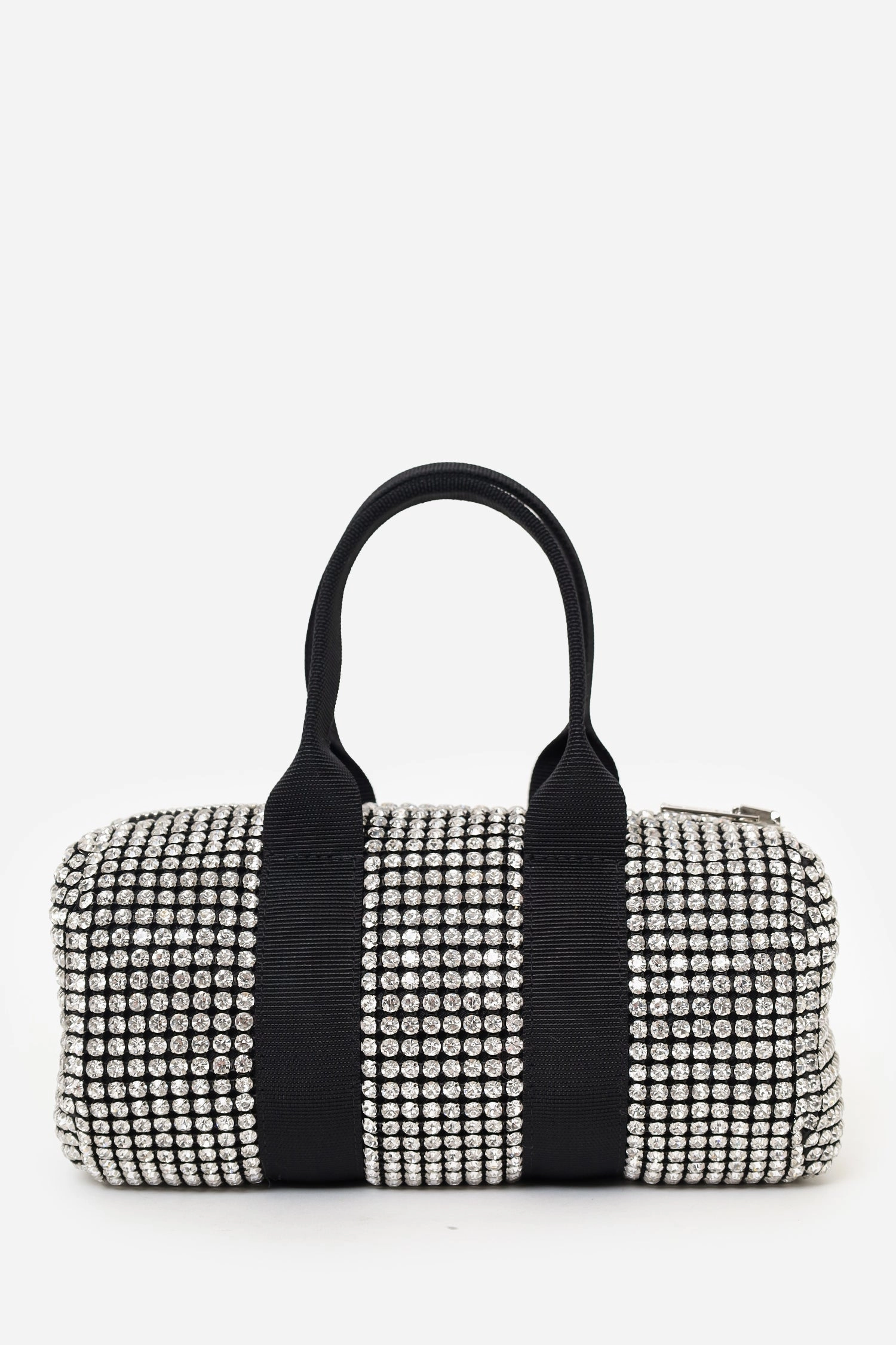Alexander Wang Black/White Mini Cruiser Crystal Duffle Bag