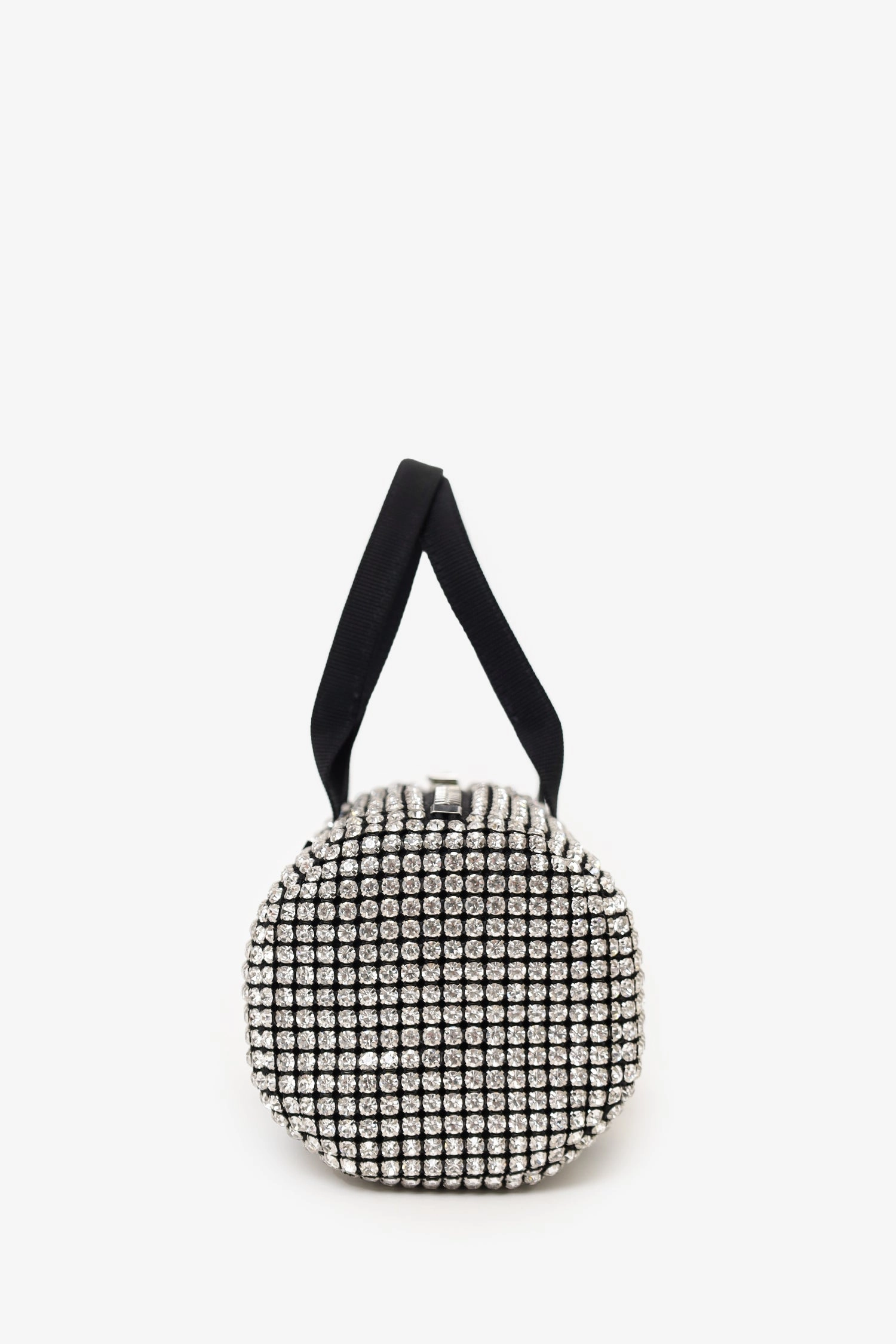 Alexander Wang Black/White Mini Cruiser Crystal Duffle Bag