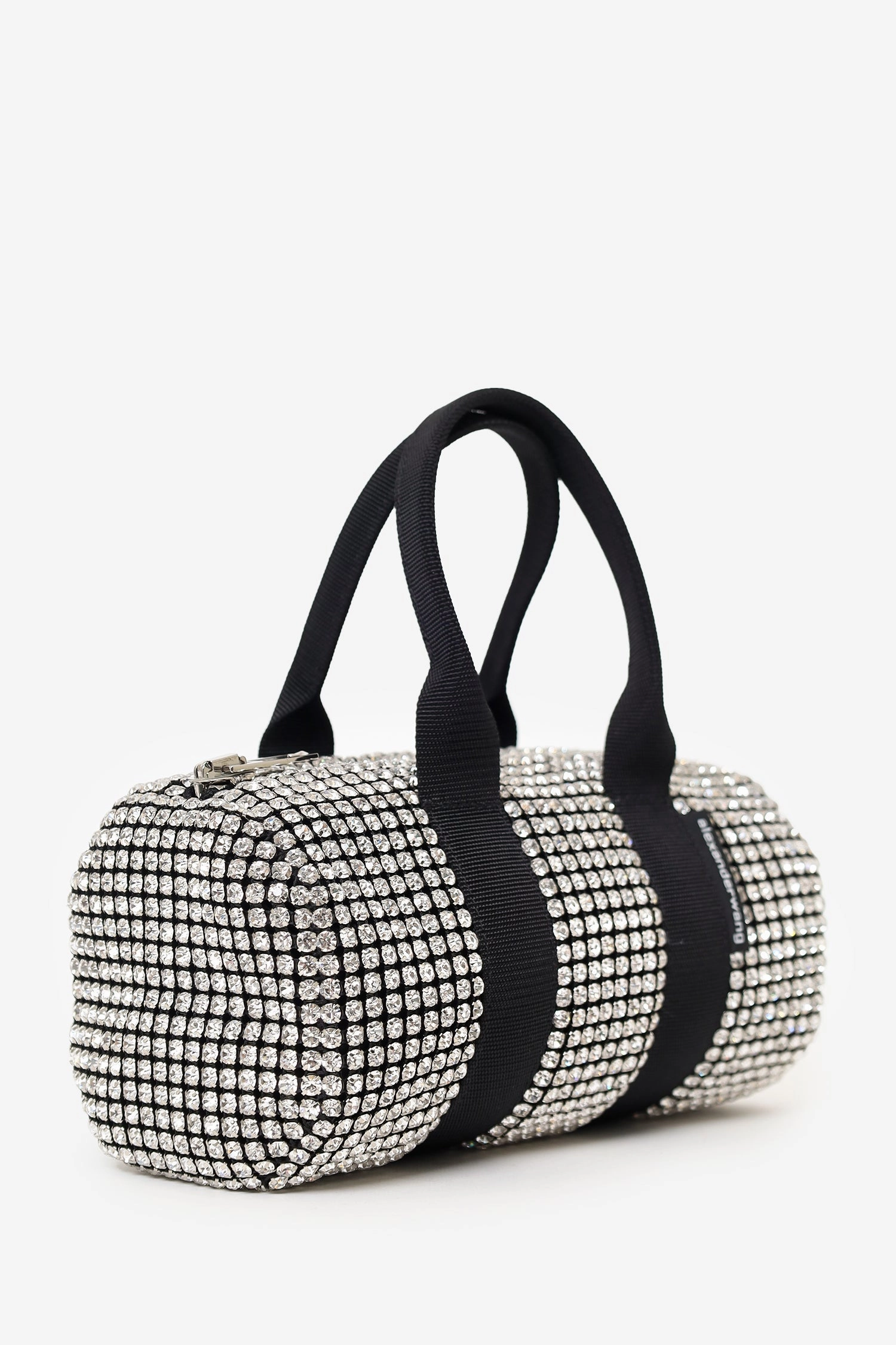 Alexander Wang Black/White Mini Cruiser Crystal Duffle Bag