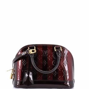 Alma Handbag Limited Edition Monogram Vernis Rayures BB