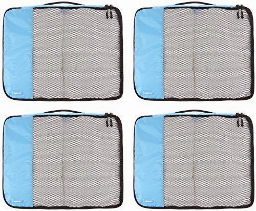 Amazonbasics 4-Piece Packing Cube Set - Large, Sky Blue