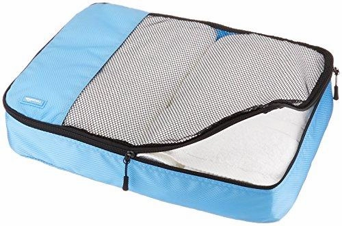 Amazonbasics 4-Piece Packing Cube Set - Large, Sky Blue