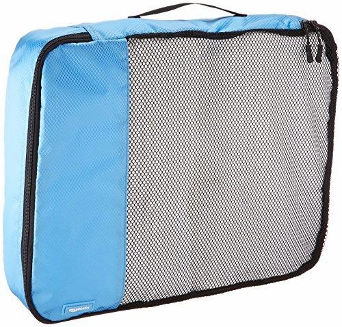 Amazonbasics 4-Piece Packing Cube Set - Large, Sky Blue