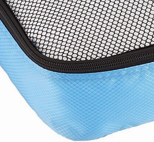 Amazonbasics 4-Piece Packing Cube Set - Large, Sky Blue