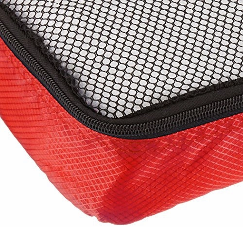 Amazonbasics 4-Piece Packing Cube Set - Slim, Red