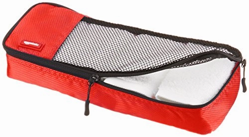 Amazonbasics 4-Piece Packing Cube Set - Slim, Red