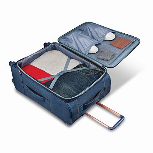 American Tourister Belle Voyage Spinner 25, Blue Denim