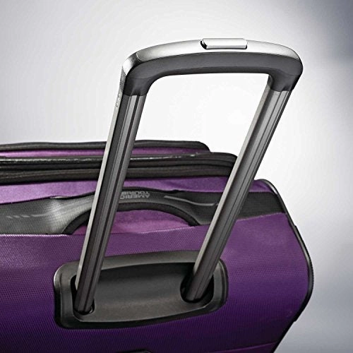 American Tourister Zoom 3 Piece Bundle | 21", 25", Travel Pillow (Purple)