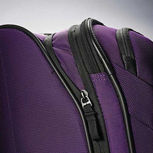 American Tourister Zoom 3 Piece Bundle | 21", 25", Travel Pillow (Purple)