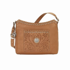American West Western Handbag Harvest Moon Shoulder Tan 6315181 - 11 x 9 x 3