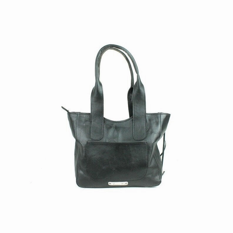 American West Western Handbag Mohave Canyon Small Tote Black 5920915S - 13.5 x 9.5 x 4