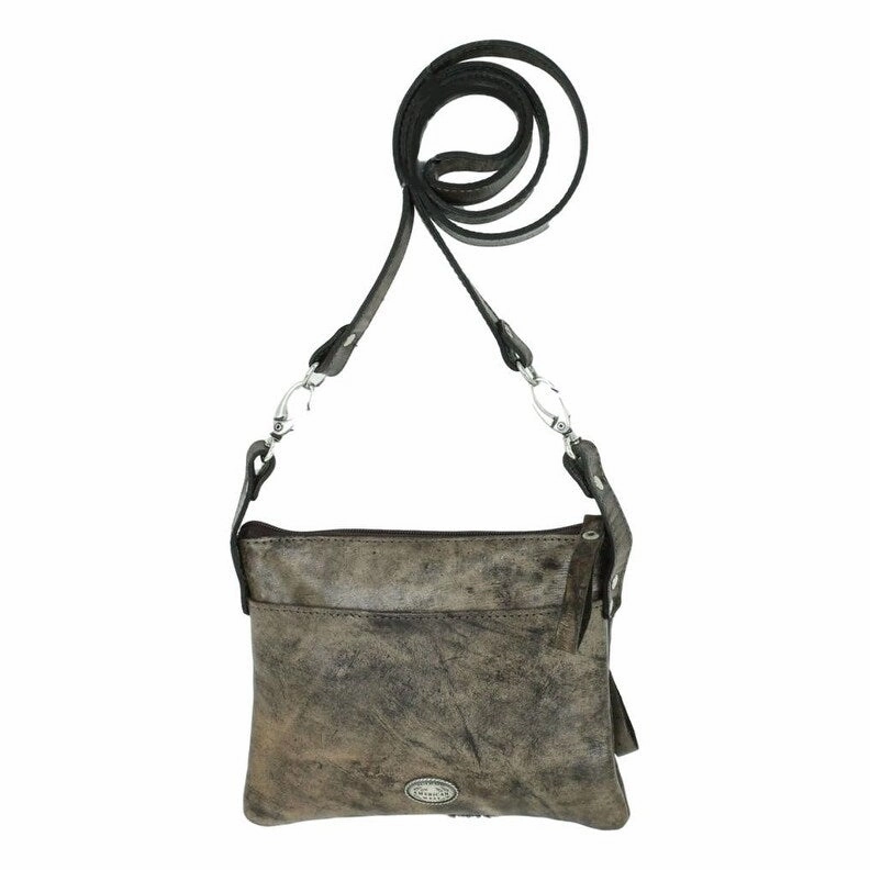 American West Western Handbag Pendleton Crossbody Charcoal 4383884 - 8 x 6 x 1