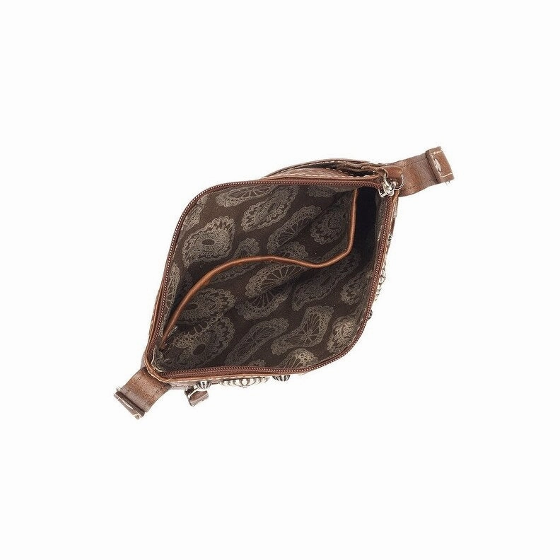 American West Western Handbag Pendleton Crossbody Charcoal 4383884 - 8 x 6 x 1