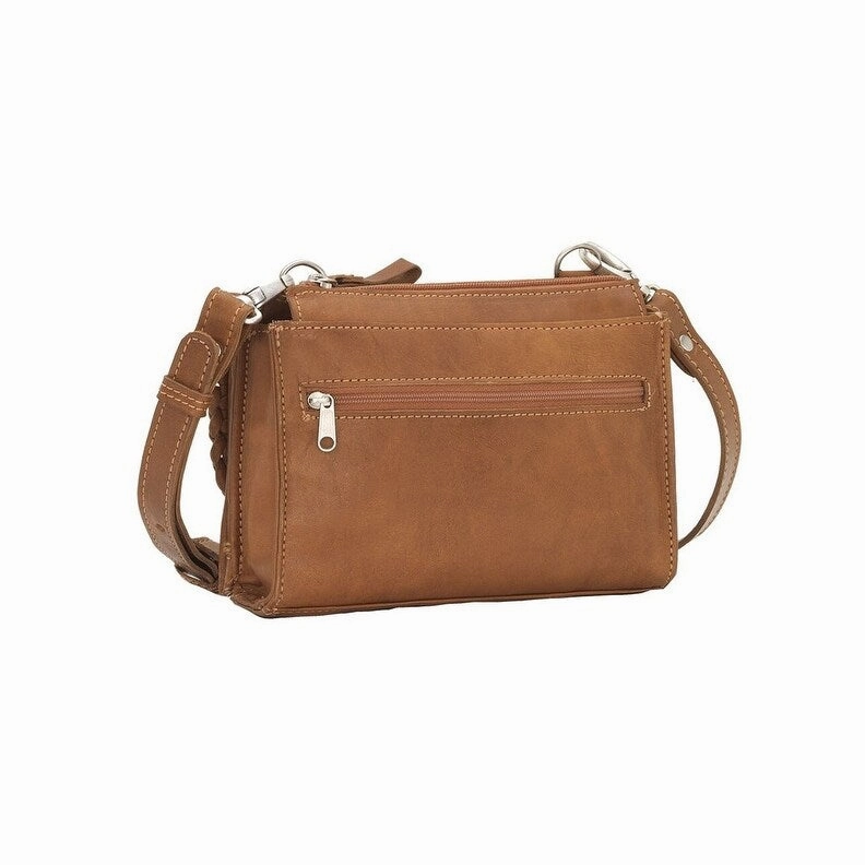 American West Western Handbag Texas Two Step Crossbody Tan 5915982 - 7.5 x 5 x 2.5
