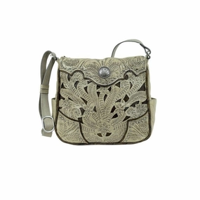 American West Western Handbag Womens Inlay Eagle Sand 5552774 - 9.5 x 9 x 4