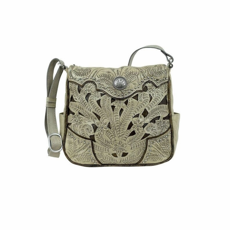 American West Western Handbag Womens Inlay Eagle Sand 5552774 - 9.5 x 9 x 4