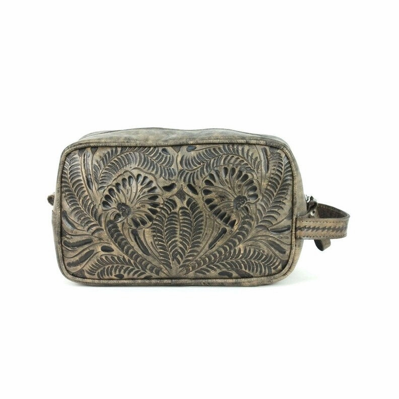 American West Western Toiletry Bag Mens Retro Romance Charcoal 8583264 - 10 x 6.5 x 4