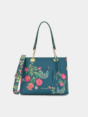 Anar Mor Print Large Box Tote Bag