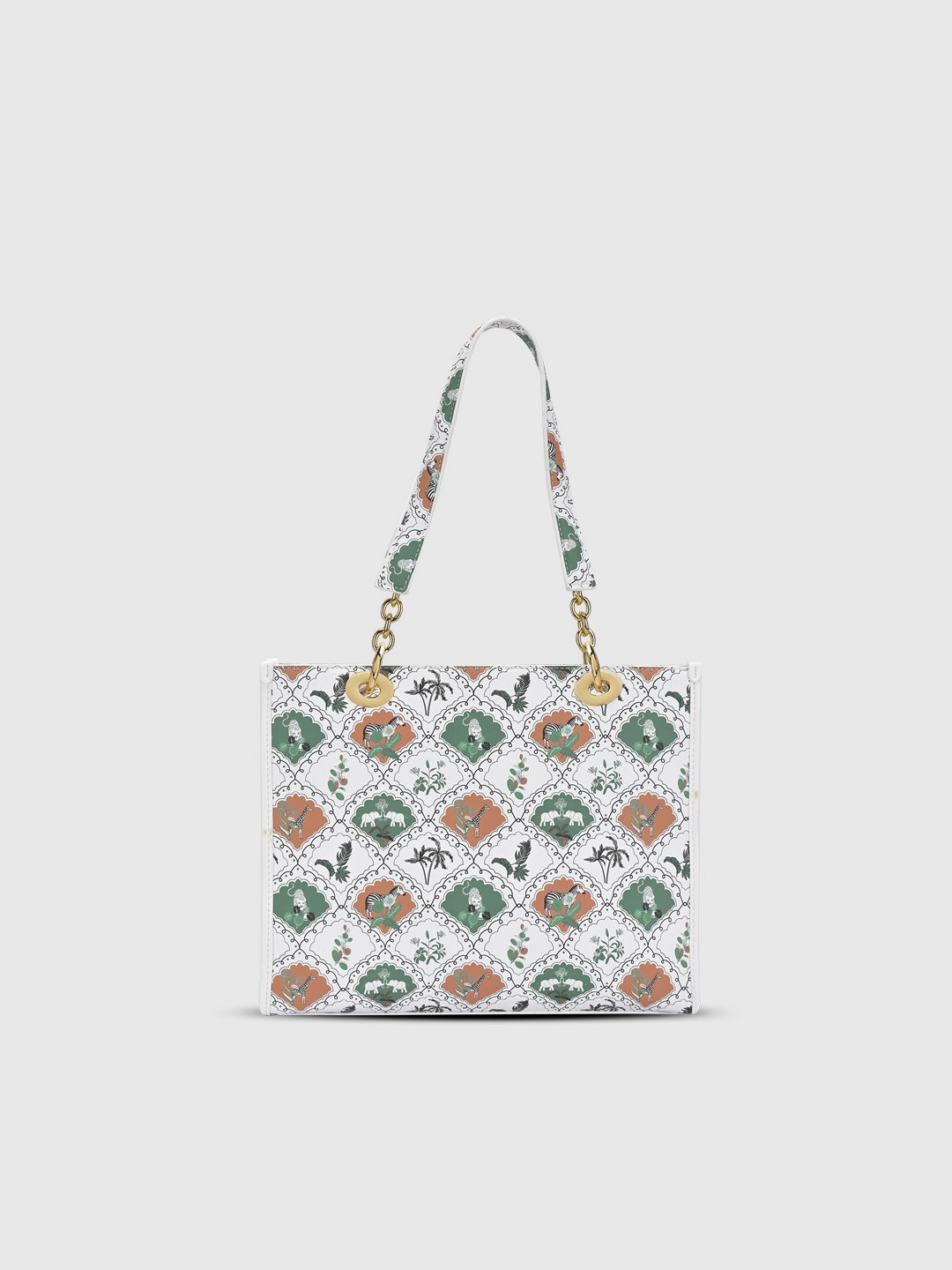 Anar Mor Print Large Box Tote Bag