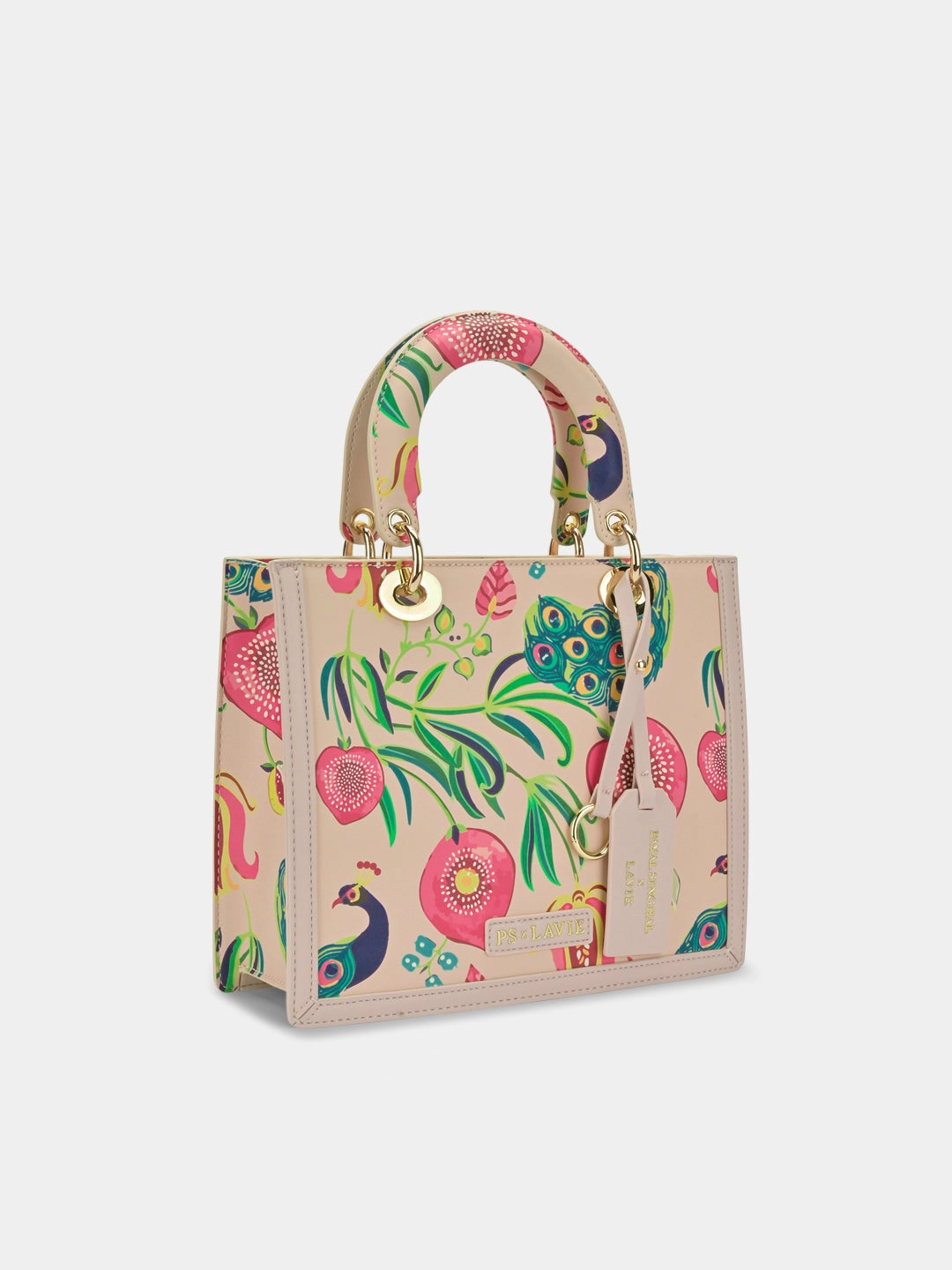 Anar Mor Print Small Box Satchel Bag