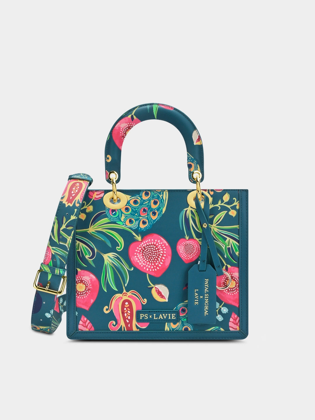 Anar Mor Print Small Box Satchel Bag