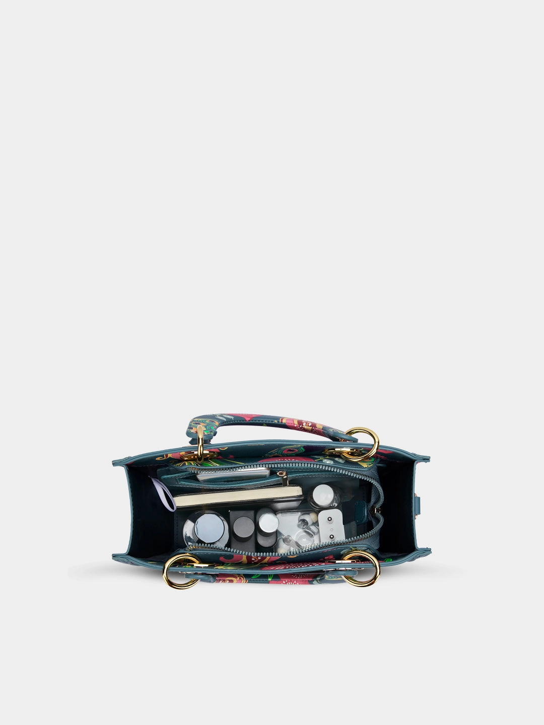 Anar Mor Print Small Box Satchel Bag
