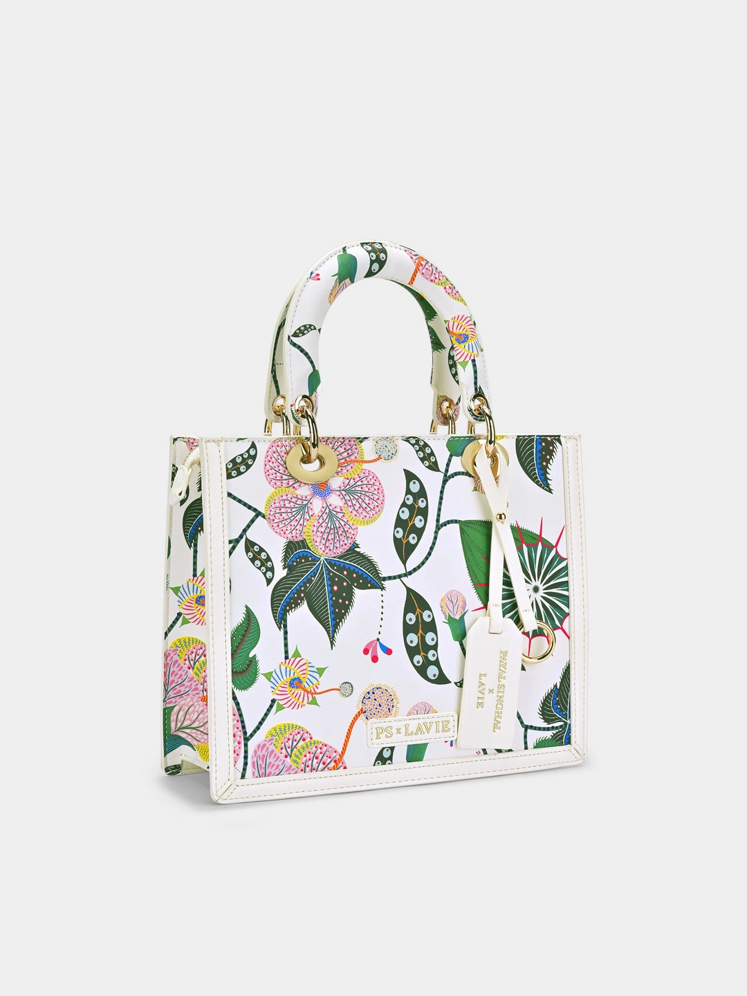 Anar Mor Print Small Box Satchel Bag