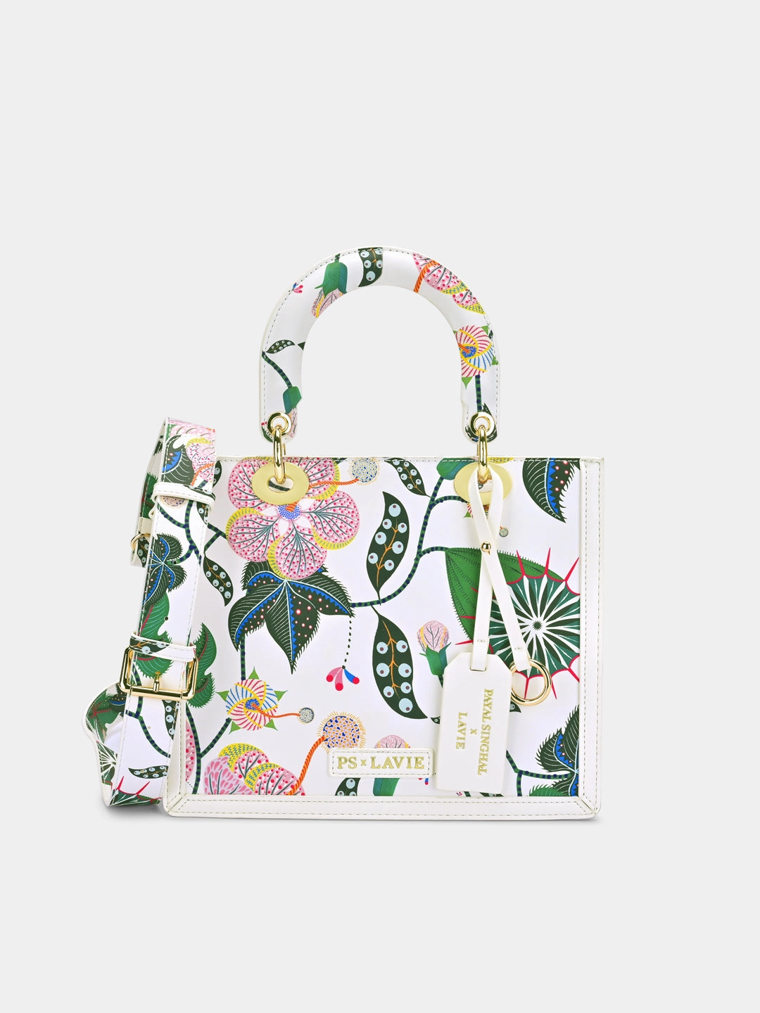 Anar Mor Print Small Box Satchel Bag