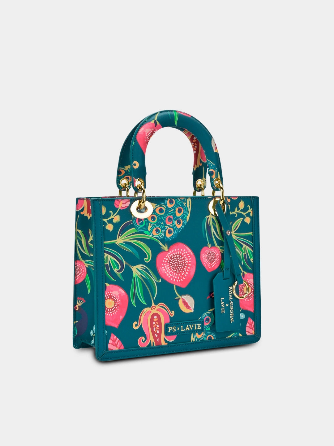 Anar Mor Print Small Box Satchel Bag