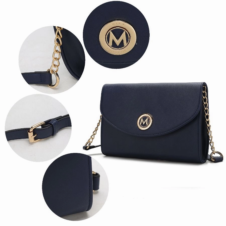 Andra Vegan Leather Womens Crossbody Bag