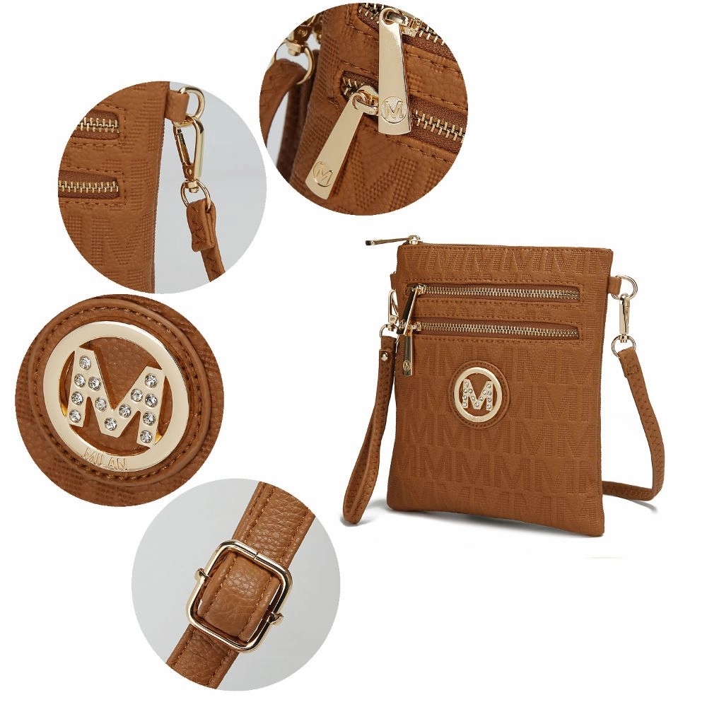 Andrea Milan M Signature Crossbody Handbag