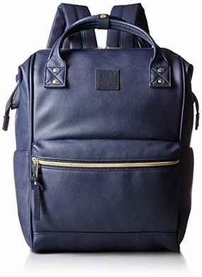 Anello Official Leather Cap Backpack AT-B1211 Navy Large