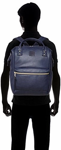 Anello Official Leather Cap Backpack AT-B1211 Navy Large