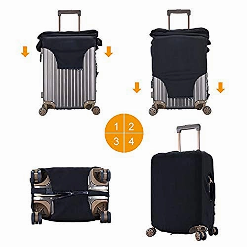 Anime L-ion K-ing Travel Suitcase Protector Luggage Cover Protective Washable With Concealed Zipper Suitable for 18-32 Inch