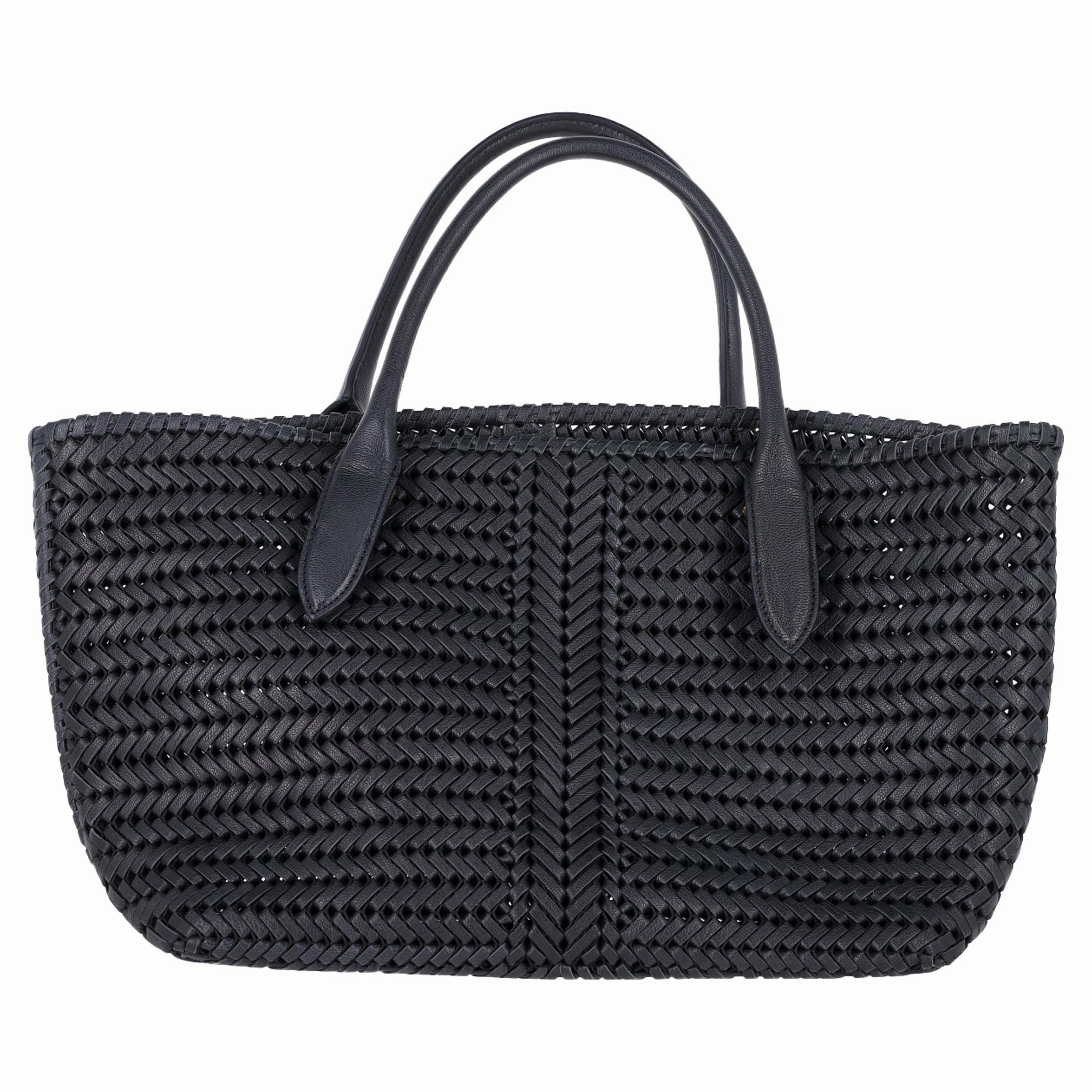 Anya Hindmarch Neeson Bag in Black Calf Leather